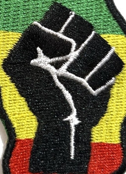 Africa Map with Raised Fist Patch