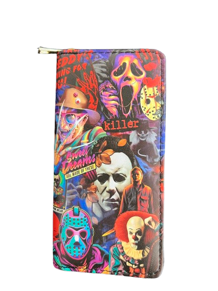 Horror Icons Zip-Up Wallet