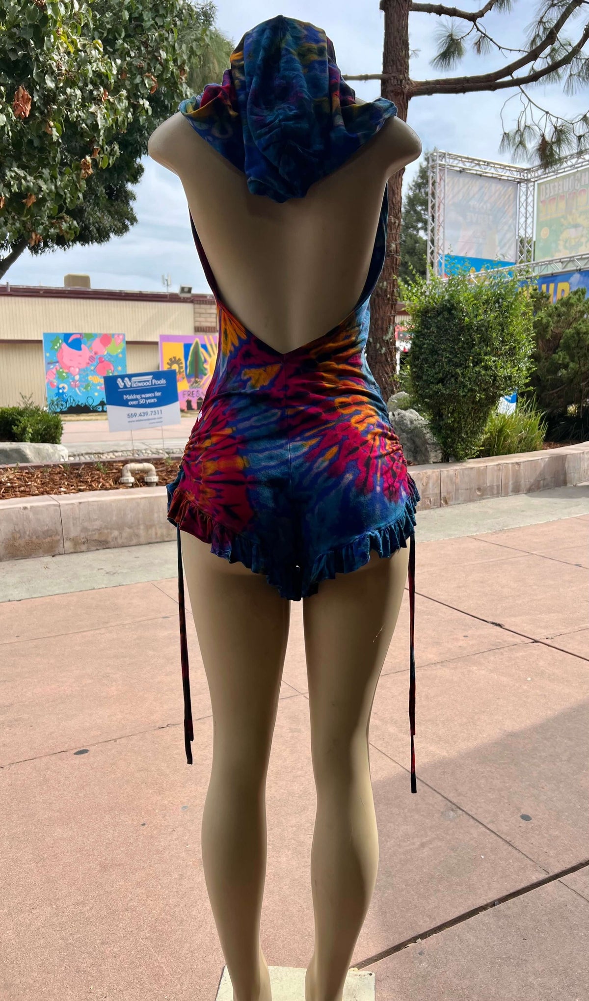 Tie-Dye Halter Romper