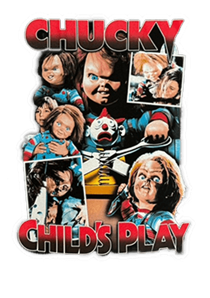 Chucky Child’s Play Collage Graphic Tee: