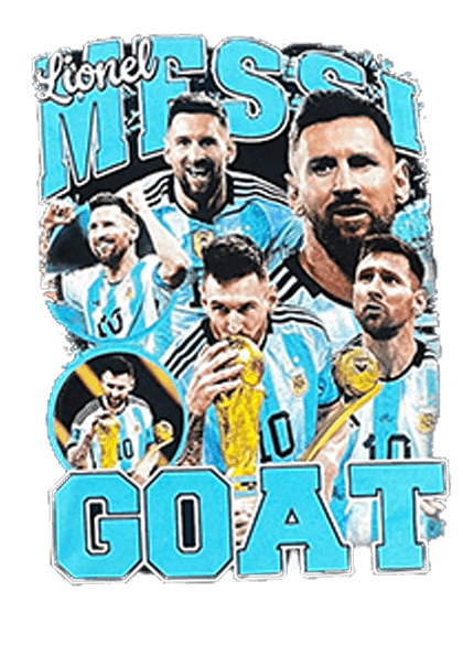 Lionel Messi &quot;GOAT&quot; Graphic T-shirt: