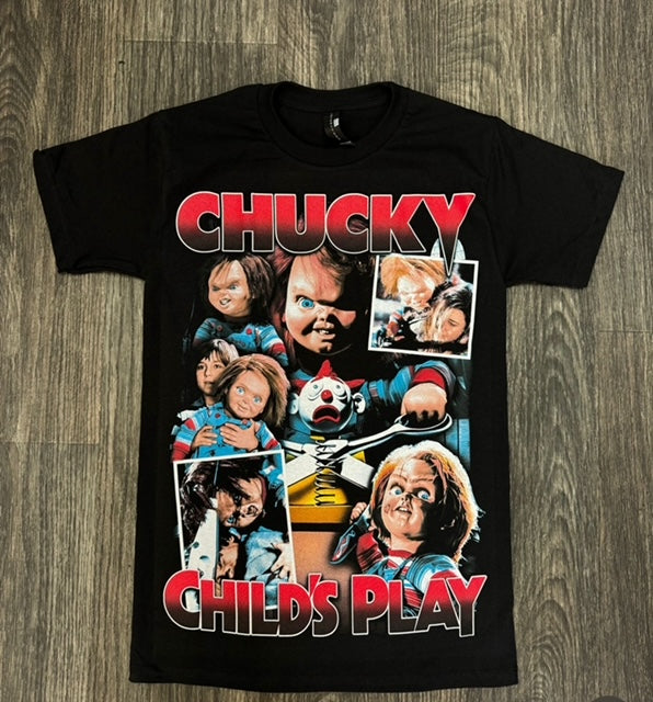 Chucky Child’s Play Collage Graphic Tee: