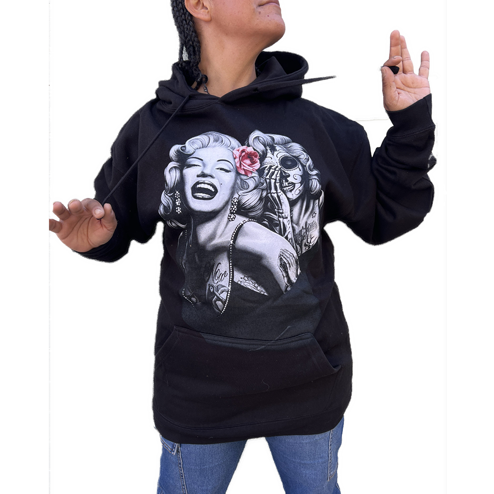 Hollywood Glamour Meets Day of the Dead Hoodie